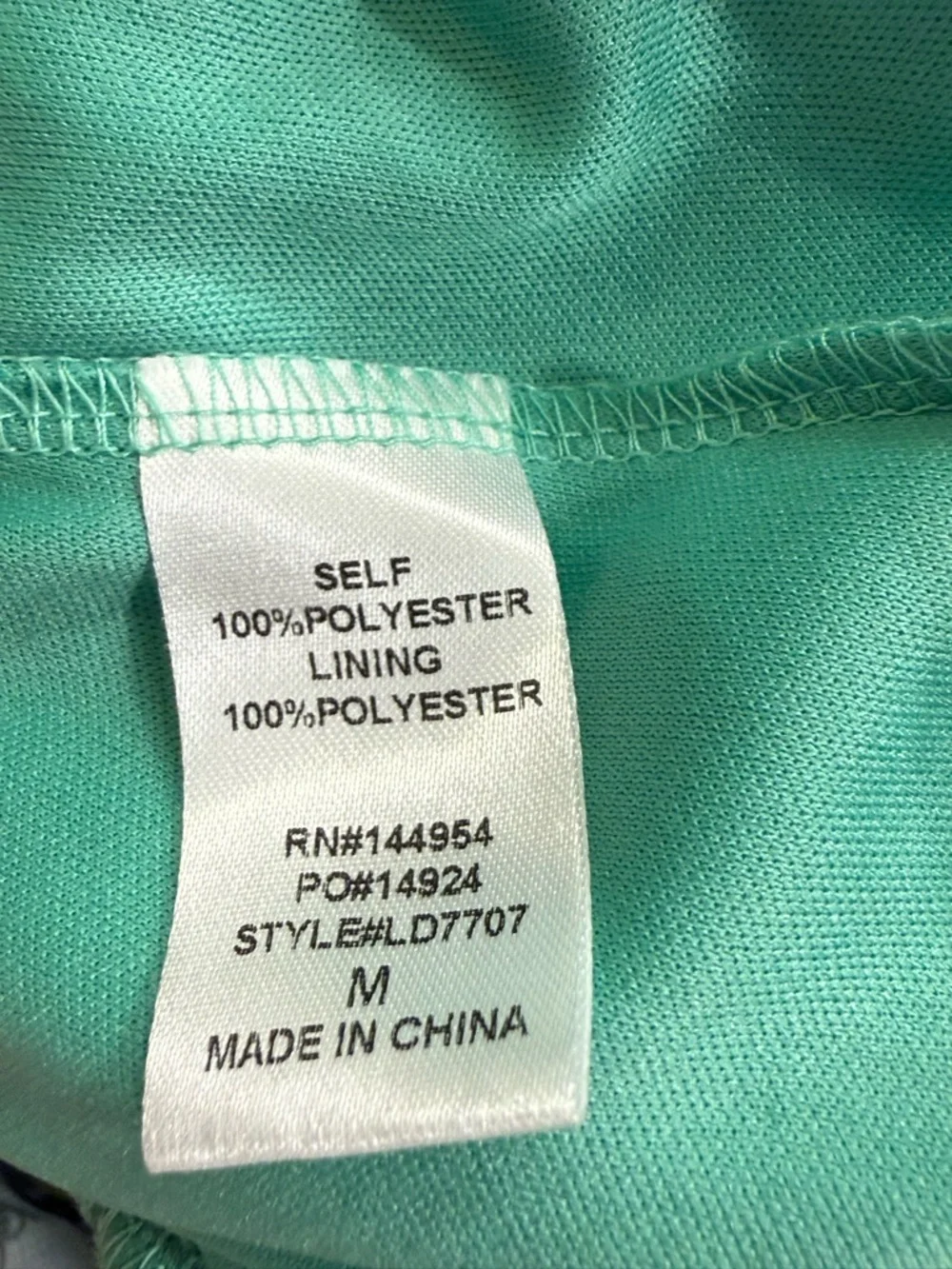 Luxxel Green Paisley Print Cut-Out Ruffle Mini Dress Size Medium NWT - Picture 7 of 8